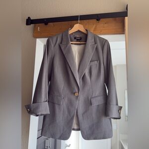 SOLD DKNY Grey Blazer with Gold Buttons
